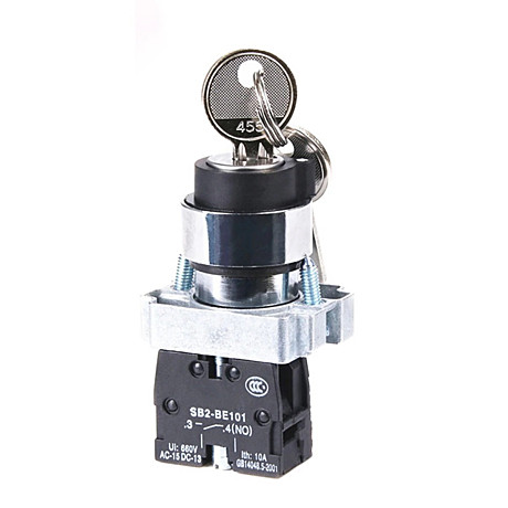 Переключатель XB2-BG21 2-полож.с ключ N/O Энергия