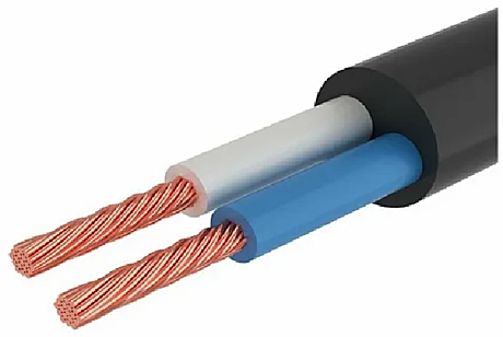 Провод ПВС 2*1 черный