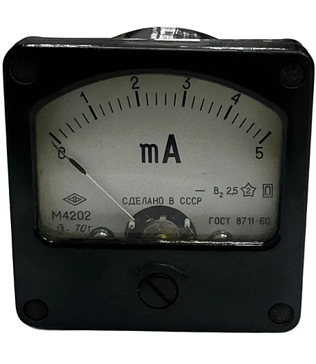 Амперметр М4202 0-5mA DC