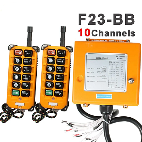 Комплект радиоуправления F23-BB AC/DC 12-220V 10-команд (2 пульта)