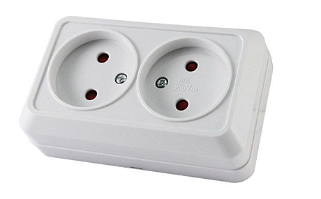 Розетка ОУ 2-м б/з Прогресс