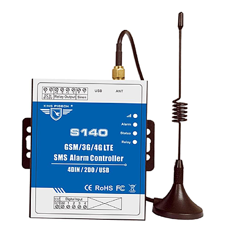 Модем GSM SMS S140 (4-дискретных входа,2-релейных выхода)