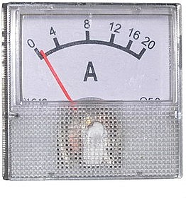Амперметр 20А (40х40) 91С16 пост.